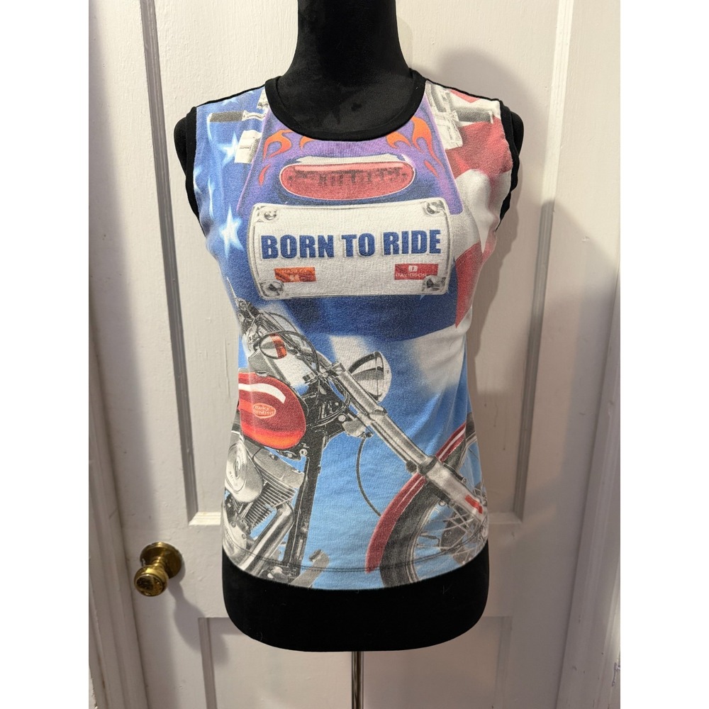 Vintage Harley‎ Davidson Graphic Tank Top Roswell Georgia in M